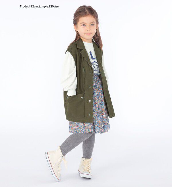 SHIPS KIDS「【SHIPS KIDS別注】GOLDENMILLS:100～140cm / ミリタリー ベスト」|ダウンベスト・ベスト|