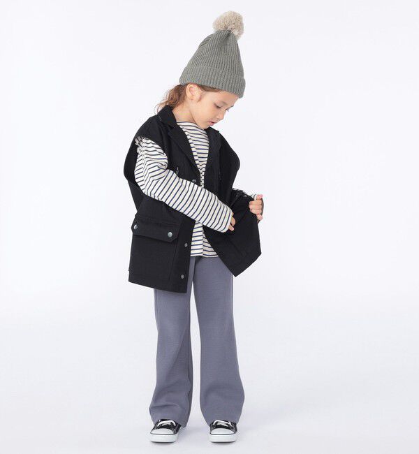 SHIPS KIDS「【SHIPS KIDS別注】GOLDENMILLS:100～140cm / ミリタリー ベスト」|ダウンベスト・ベスト|