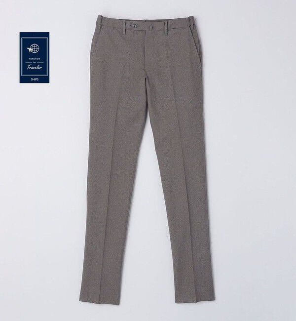 SHIPS「SHIPS: 〈手洗い可能〉2WAY ストレッチ ドビー パンツ」|チノ|グレー