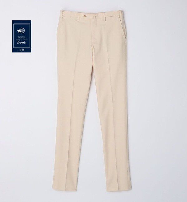 SHIPS「SHIPS: 〈手洗い可能〉2WAY ストレッチ ドビー パンツ」|チノ|ベージュ系