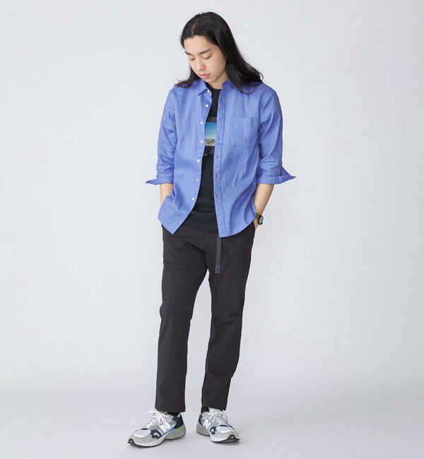 SHIPS「SHIPS: SOLOTEX(R) サフィラン リネン 7分袖 シャツ」|シャツ・ブラウス|