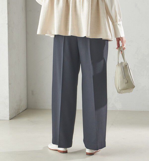 SHIPS for women「〈手洗い可能〉シャーク ツイード タック パンツ」|その他|