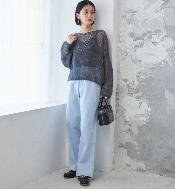 SHIPS for women「【SHIPS別注】Odub:〈洗濯機可能〉ワイド チノ パンツ」|チノ|