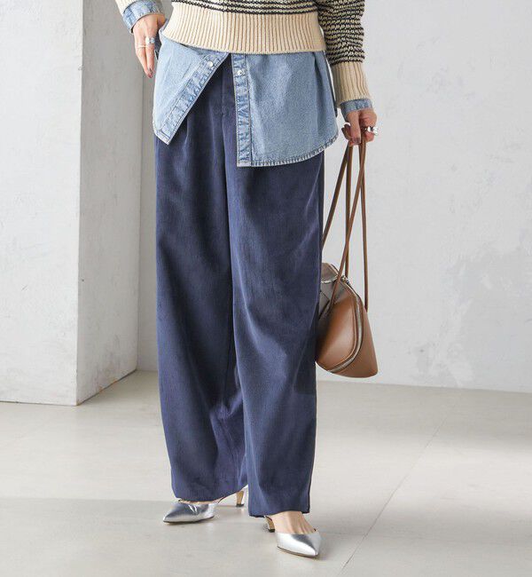 SHIPS for women「〈洗濯機可能〉コーデュロイ 2タック パンツ」|その他|