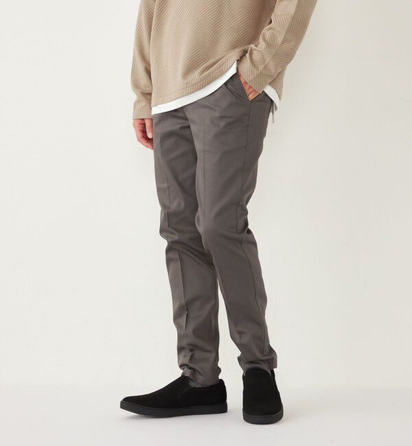 SHIPS Colors 「SHIPS Colors:〈洗濯機可能〉ハイストレッチ イージー チノパンツ◇」|チノ|グレー