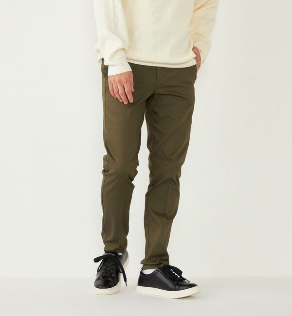 SHIPS Colors 「SHIPS Colors:〈洗濯機可能〉ハイストレッチ イージー チノパンツ◇」|チノ|オリーブ