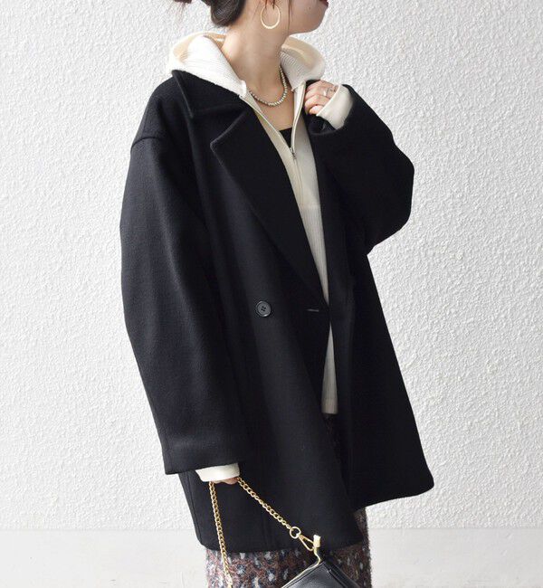 SHIPS any「SHIPS any: ウール コクーン テーラード ショート コート 25AW」|その他|