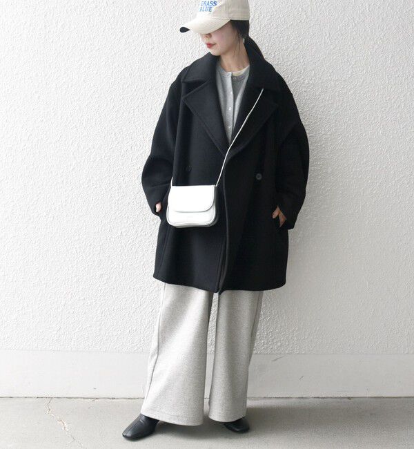 SHIPS any「SHIPS any: ウール コクーン テーラード ショート コート 25AW」|その他|