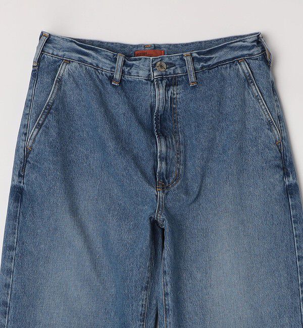 SHIPS any「NEEDBY: DANIEL ワイド テーパード デニム パンツ」|デニム|