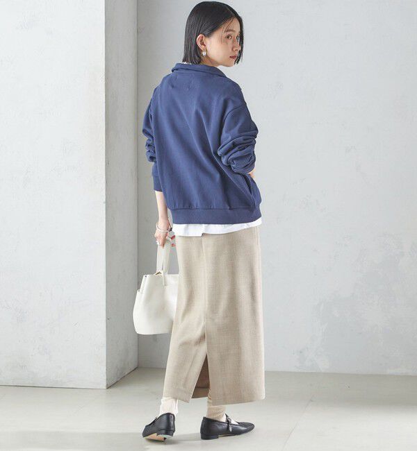 SHIPS for women「【SHIPS別注】LOGAN KNITTING MILLS: ハーフ ジップ プルオーバー」|スウェット・ジャージ|