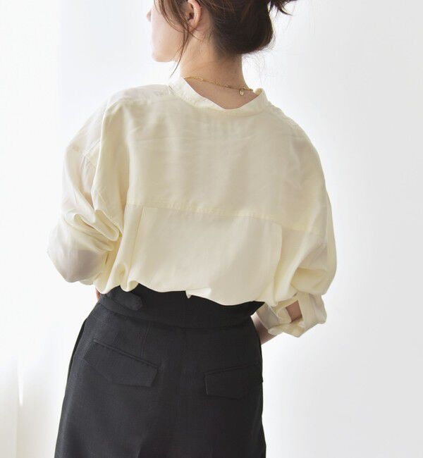 quaranciel「quaranciel:〈手洗い可能〉ドレッシー ワーク ポケット シャツ」|シャツ・ブラウス|