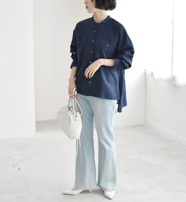 quaranciel「quaranciel:〈手洗い可能〉ドレッシー ワーク ポケット シャツ」|シャツ・ブラウス|