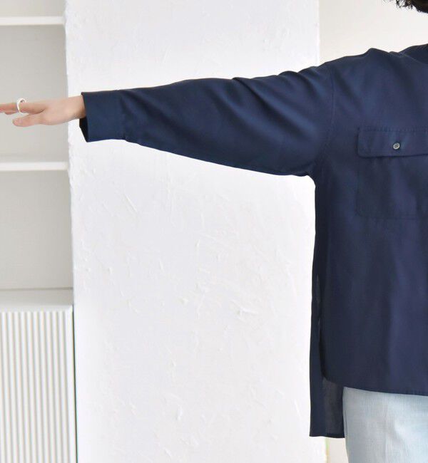 quaranciel「quaranciel:〈手洗い可能〉ドレッシー ワーク ポケット シャツ」|シャツ・ブラウス|