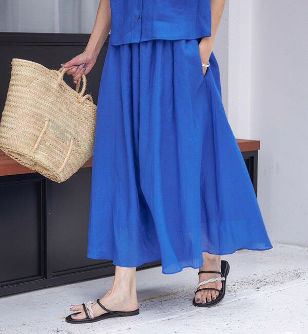 SHIPS for women「〈手洗い可能〉ラミー 4 ウエスト シャーリング スカート」|スカート|