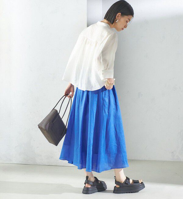 SHIPS for women「〈手洗い可能〉ラミー 4 ウエスト シャーリング スカート」|スカート|