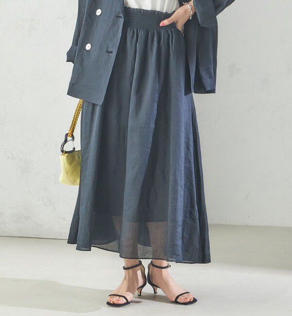 SHIPS for women「〈手洗い可能〉ラミー 4 ウエスト シャーリング スカート」|スカート|