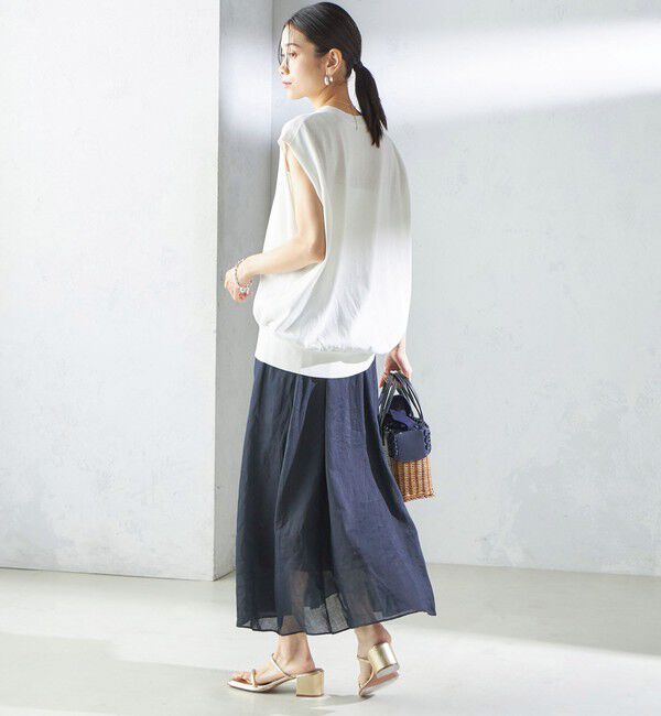 SHIPS for women「〈手洗い可能〉ラミー 4 ウエスト シャーリング スカート」|スカート|