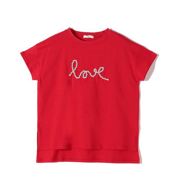 SHIPS for women「【WEB限定】ファンシー コード 刺繍 ロゴ TEE」|Tシャツ・カットソー|