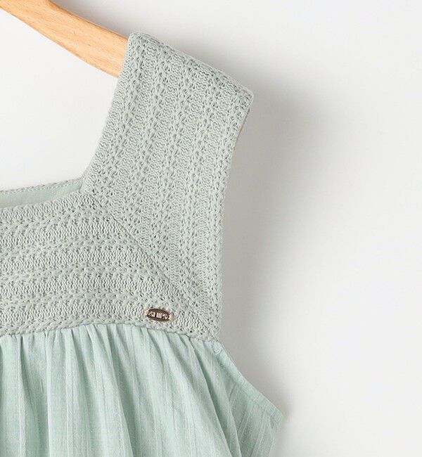 SHIPS KIDS「SHIPS KIDS:140～150cm / クロシェ ノースリーブ ワンピース」|ワンピース|