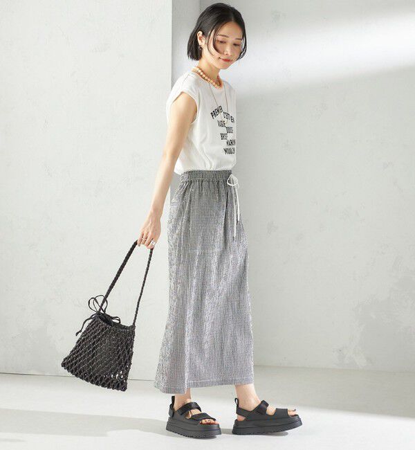 SHIPS for women「プラチナ ヴェール フレンチ スリーブ TEE」|Tシャツ・カットソー|