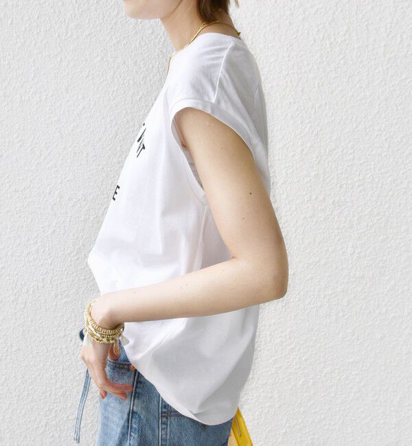 SHIPS for women「プラチナ ヴェール フレンチ スリーブ TEE」|Tシャツ・カットソー|