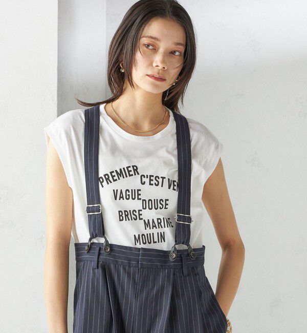 SHIPS for women「プラチナ ヴェール フレンチ スリーブ TEE」|Tシャツ・カットソー|