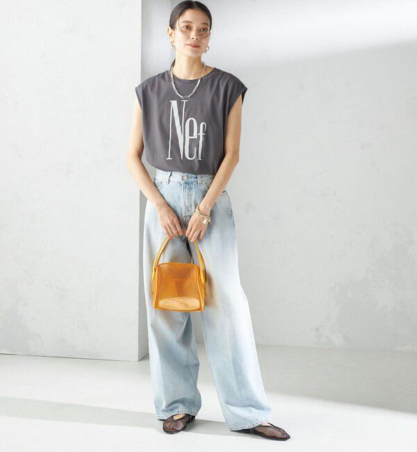 SHIPS for women「プラチナ ヴェール フレンチ スリーブ TEE」|Tシャツ・カットソー|