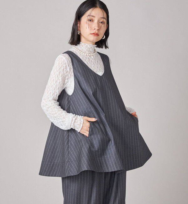 SHIPS for women「SHIPS NINE CASE:〈手洗い可能〉ストライプ チュニック」|チュニック|