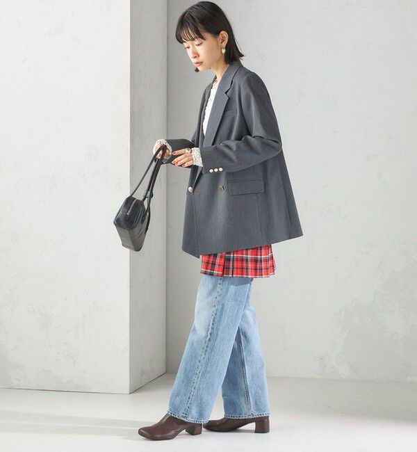 SHIPS for women「チェック プリーツ 巻き スカート」|スカート|