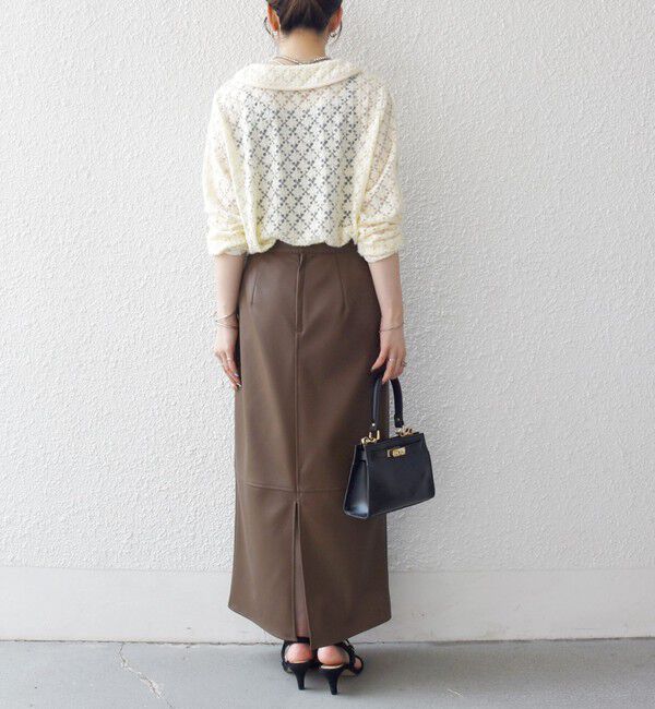 SHIPS any「SHIPS any:〈手洗い可能〉起毛 レース パイピング プルオーバー」|Tシャツ・カットソー|