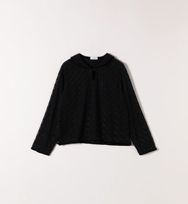 SHIPS any「SHIPS any:〈手洗い可能〉起毛 レース パイピング プルオーバー」|Tシャツ・カットソー|