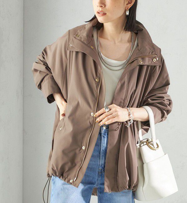SHIPS for women「〈手洗い可能〉LIMONTA 撥水 ドルマン ブルゾン」|ブルゾン・スタジャン|ブラウン