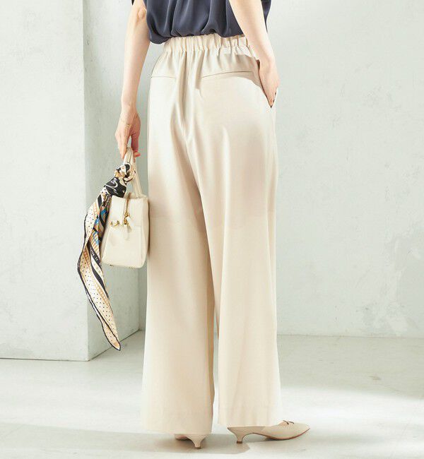 SHIPS for women「〈洗濯機可能〉ストレッチ ツイル イージー タック パンツ」|その他|