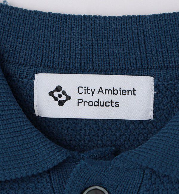 SHIPS「City Ambient Products:〈手洗い可能〉ポリエステル メッシュ ニット ポロ ロングスリーブ」|ニット・セーター|