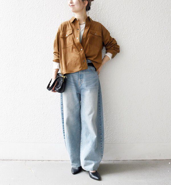 SHIPS any「SHIPS any: ポリエステル スエード ショート シャツ ジャケット」|その他|