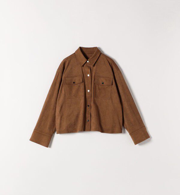 SHIPS any「SHIPS any: ポリエステル スエード ショート シャツ ジャケット」|その他|