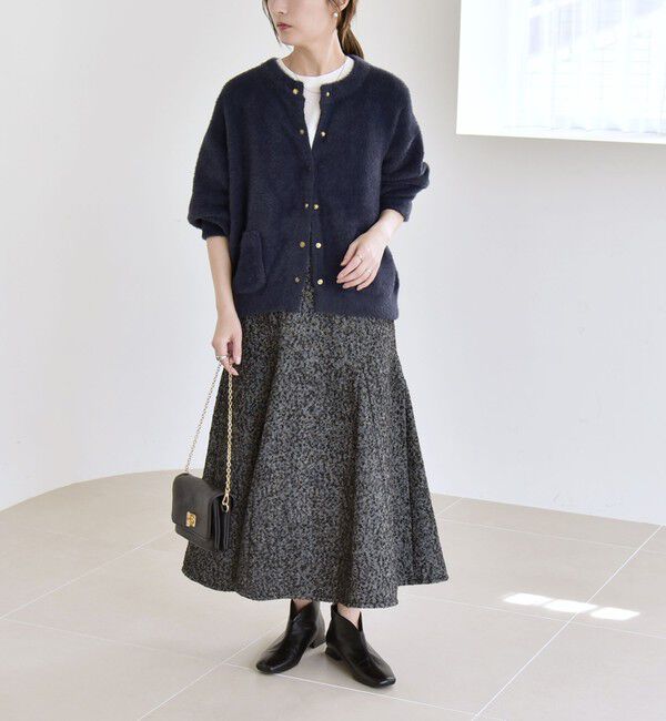 quaranciel「quaranciel: ツイード フレア スカート」|フレア|