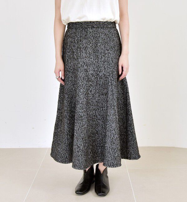 quaranciel「quaranciel: ツイード フレア スカート」|フレア|