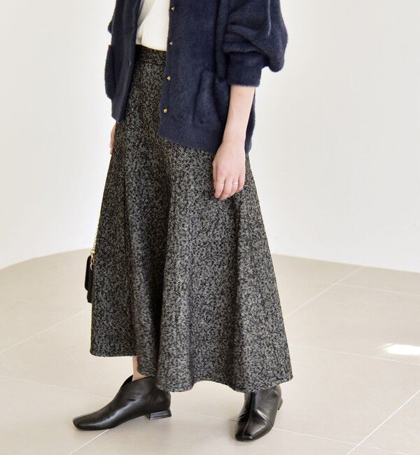 quaranciel「quaranciel: ツイード フレア スカート」|フレア|