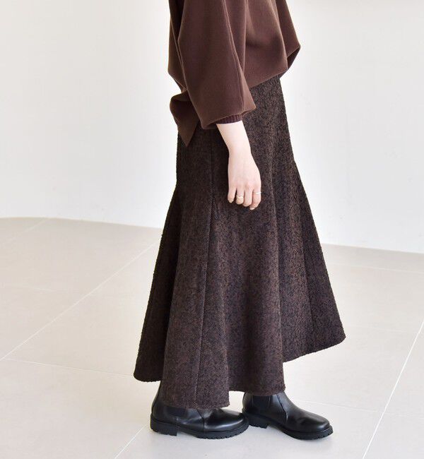 quaranciel「quaranciel: ツイード フレア スカート」|フレア|