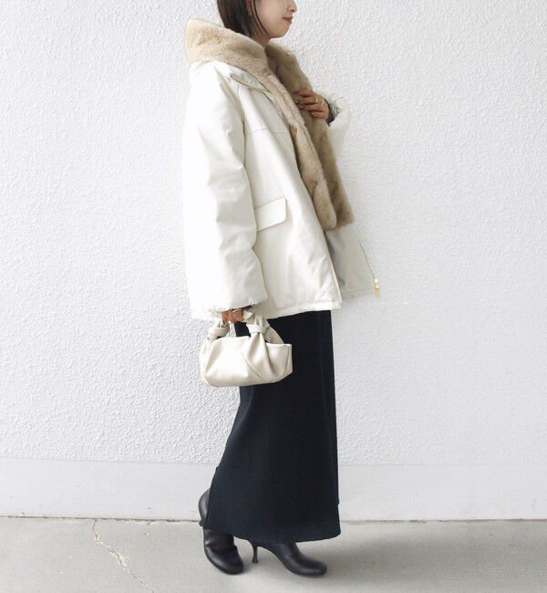 SHIPS for women「【WEB限定】2WAY フェイクファー 中綿 ブルゾン」|ブルゾン・スタジャン|