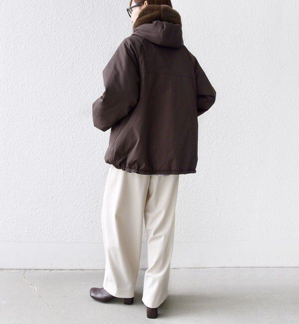 SHIPS for women「【WEB限定】2WAY フェイクファー 中綿 ブルゾン」|ブルゾン・スタジャン|