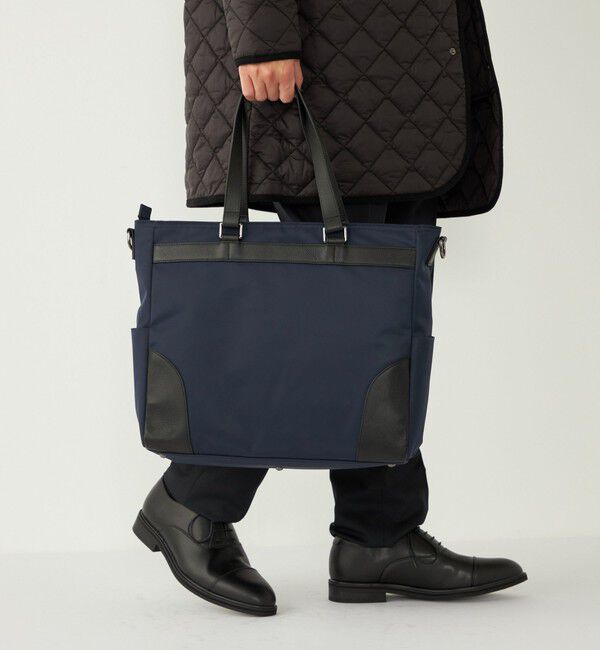 SHIPS Colors 「SHIPS Colors:レザーコンビ トートバッグ」|トートバッグ|