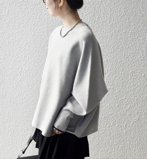 SHIPS any「SHIPS any:〈手洗い可能〉ダブルフェイス ボリュームスリーブ ニット プルオーバー」|ニット・セーター|