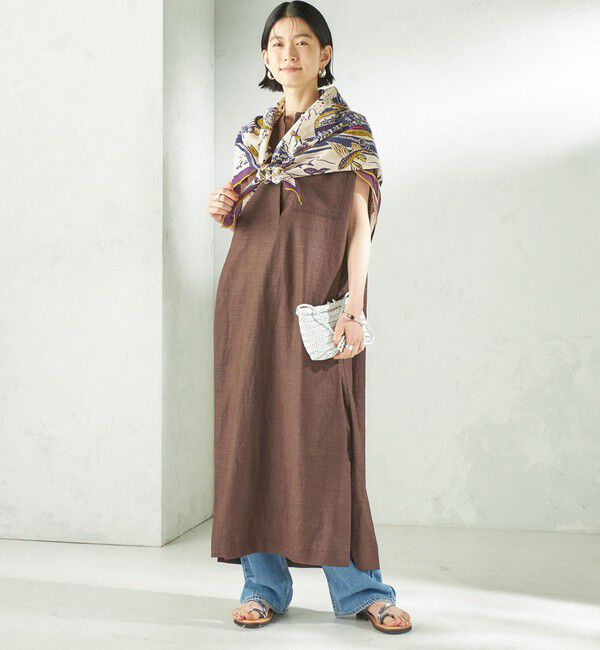 SHIPS for women「《一部追加予約》BINDU: スカーフ 100&times;100」|バンダナ・スカーフ|