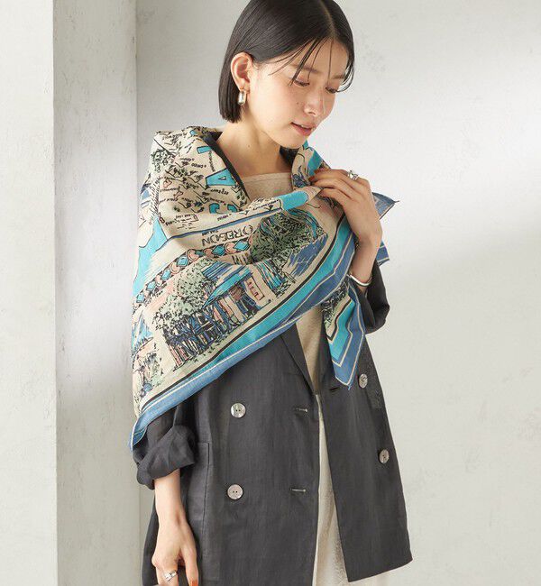 SHIPS for women「《一部追加予約》BINDU: スカーフ 100&times;100」|バンダナ・スカーフ|