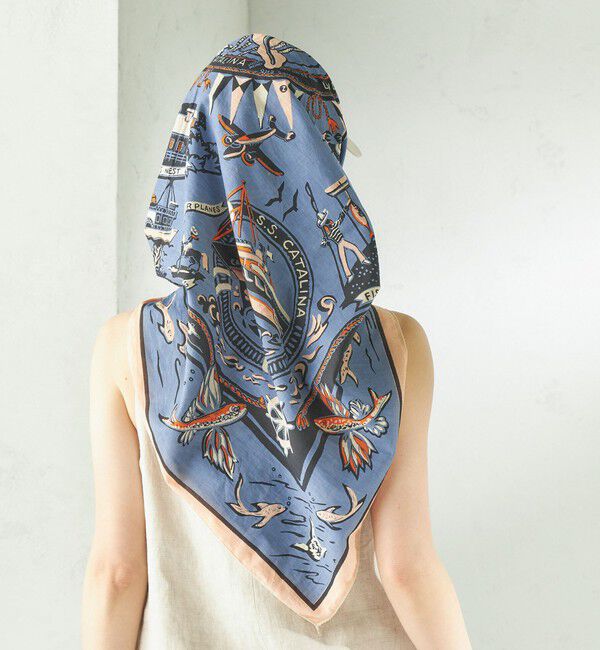 SHIPS for women「《一部追加予約》BINDU: スカーフ 100&times;100」|バンダナ・スカーフ|