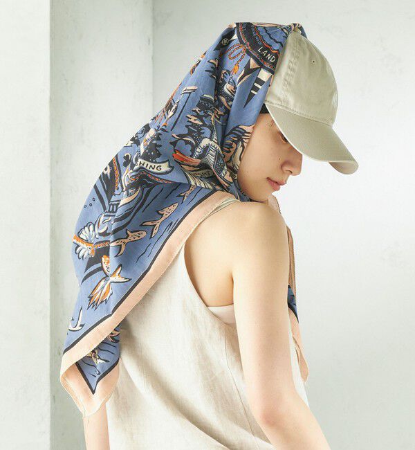 SHIPS for women「《一部追加予約》BINDU: スカーフ 100&times;100」|バンダナ・スカーフ|