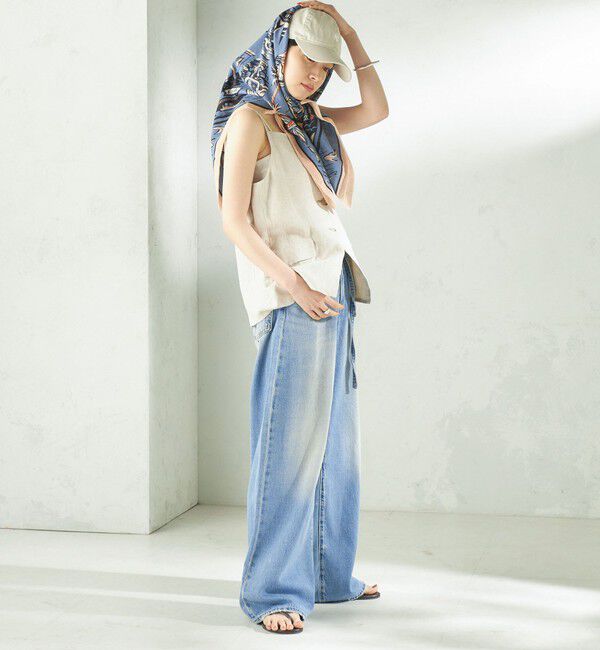 SHIPS for women「《一部追加予約》BINDU: スカーフ 100&times;100」|バンダナ・スカーフ|