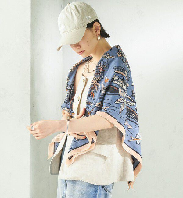 SHIPS for women「《一部追加予約》BINDU: スカーフ 100&times;100」|バンダナ・スカーフ|